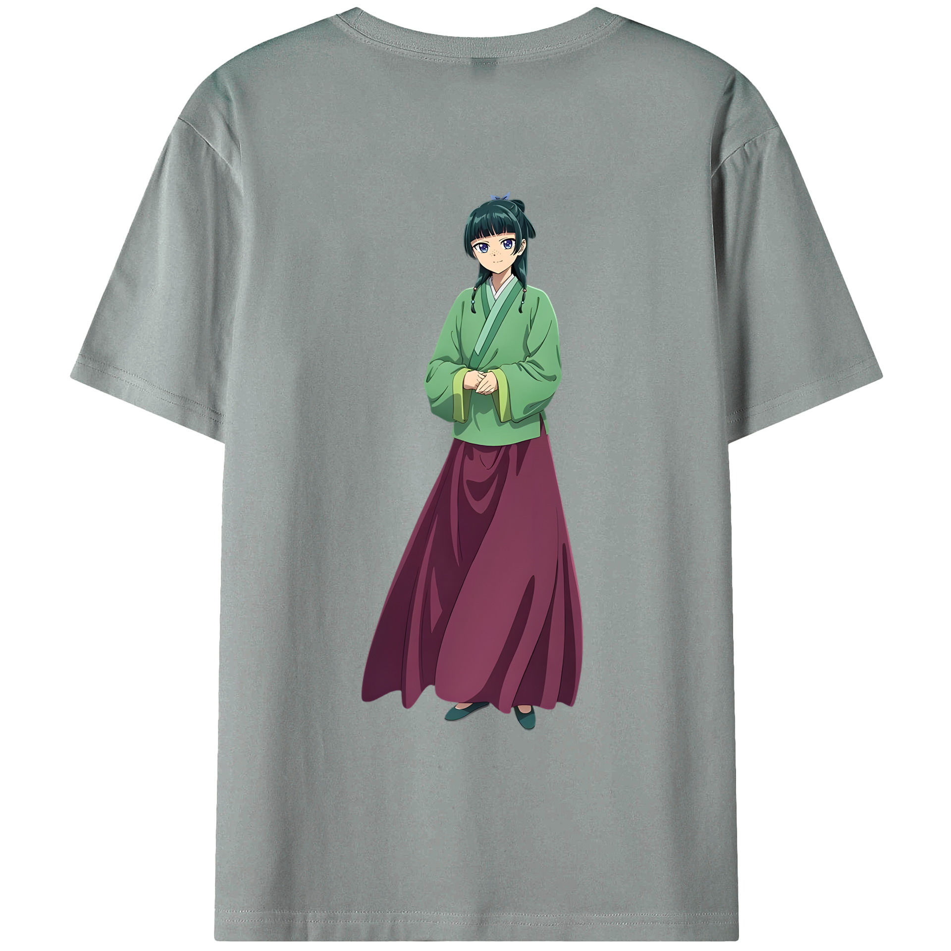 （画像用） 薬屋のひとりごと The Apothecary Diaries 綿100％ メンズ半袖Tシャツ（バックプリント） 通気性